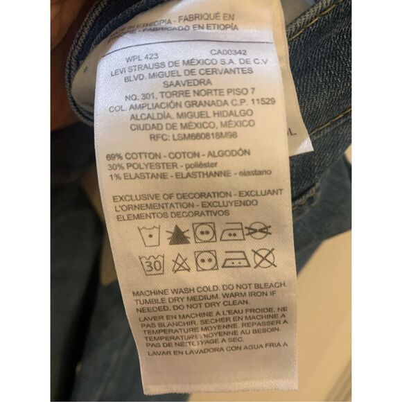LEVI STRAUSS JEANS SIGNATURE SIMPLY STRETCH MID RISE SKINNY SZ 18/ 34W 30L NWT - Picture 10 of 11